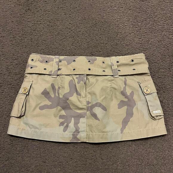 Y2K Hollister Cargo Camo Mini Skirt - Picture 3 of 6